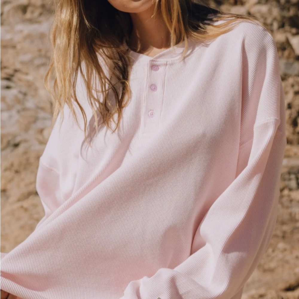 Daily Drills Thermal Henley in Cupid